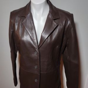 Vintage Avanti brown leather Blazer